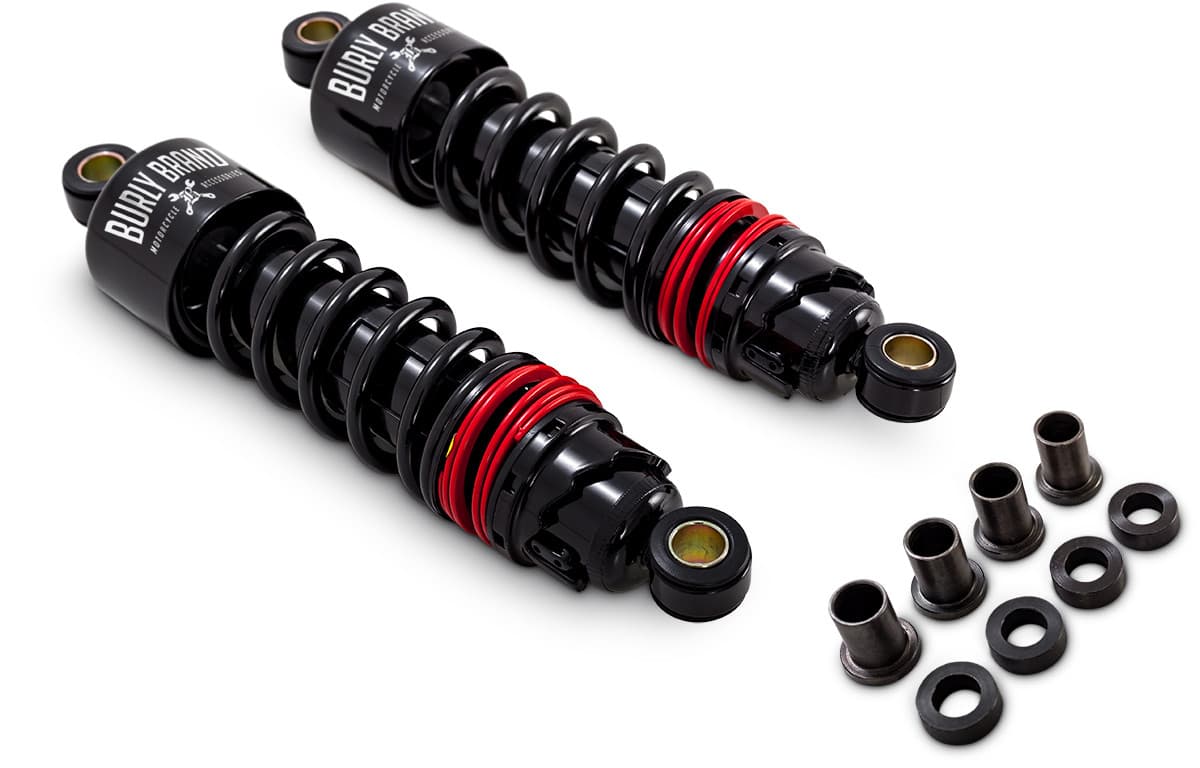 Burly Brand Slammer Plus Shocks 11.5" Black Fxd 91-17