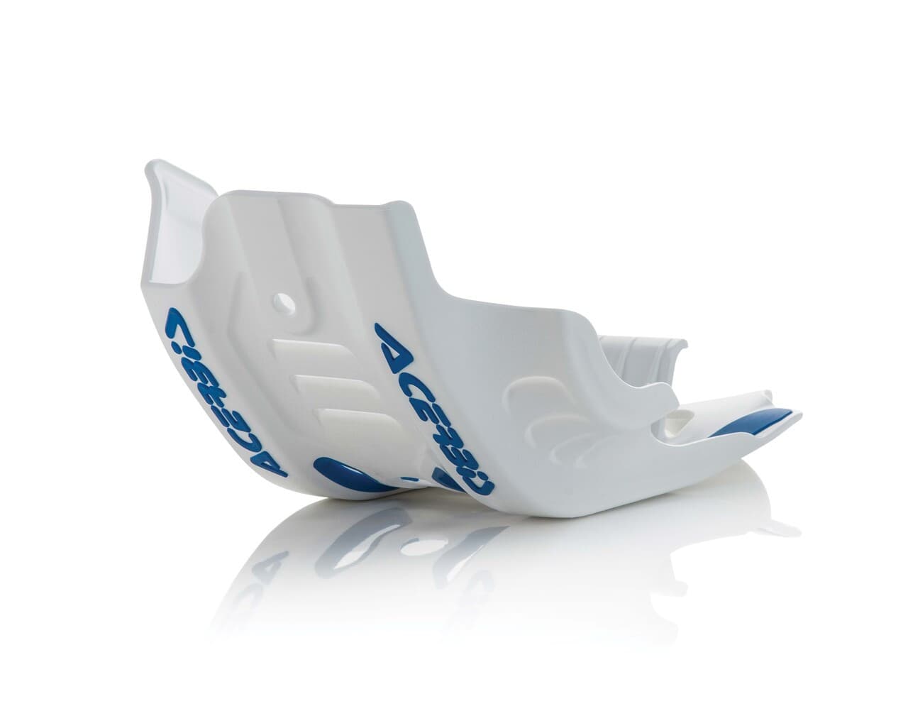 Acerbis Skid Plate W/Linkage Guard White/Blue