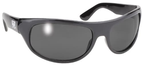 PACIFIC COAST WRAP SUNGLASSES - BLACK FRAME / SMOKE LENS