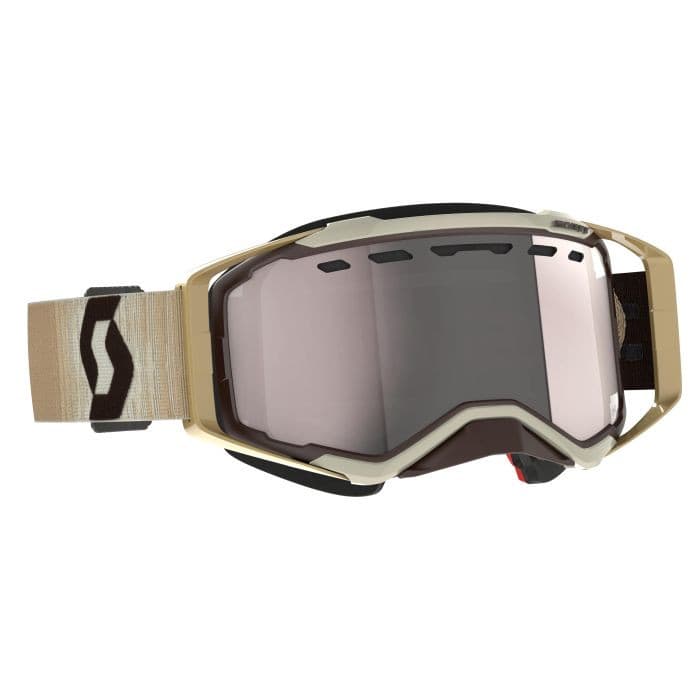 Scott Prospect Snwcrss Goggle Beige/Brn Enhncr Slvr Chrome