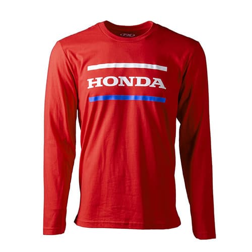 FACTORY EFFEX HONDA STRIPES LONG SLEEVE T-SHIRT / RED XL