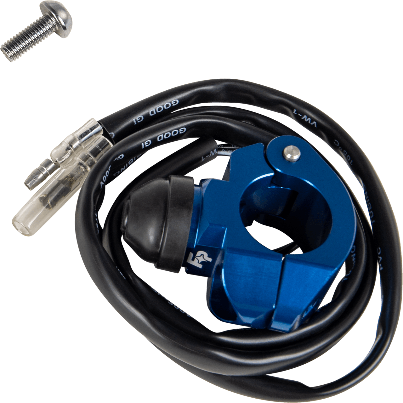 Fire Power Kill Switch Single Bolt Clamp Blue