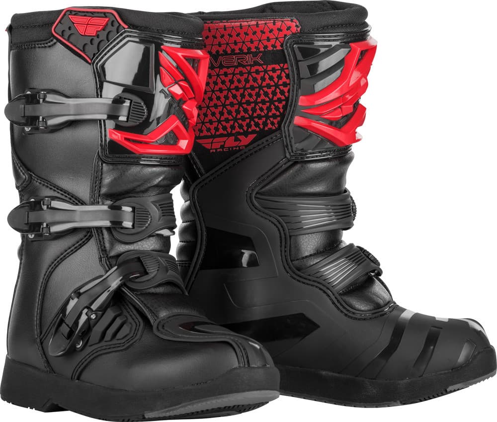 Fly Racing Youth Maverik Boots Red/Black Size 03