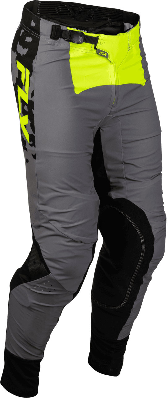 Fly Racing Lite Flake Pants Grey/Hi-Vis/Black Size 32