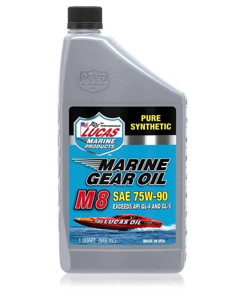 Lucas Marine Gear Pure Syn M8 Oil 1 Qt (6/CASE Sold Each)