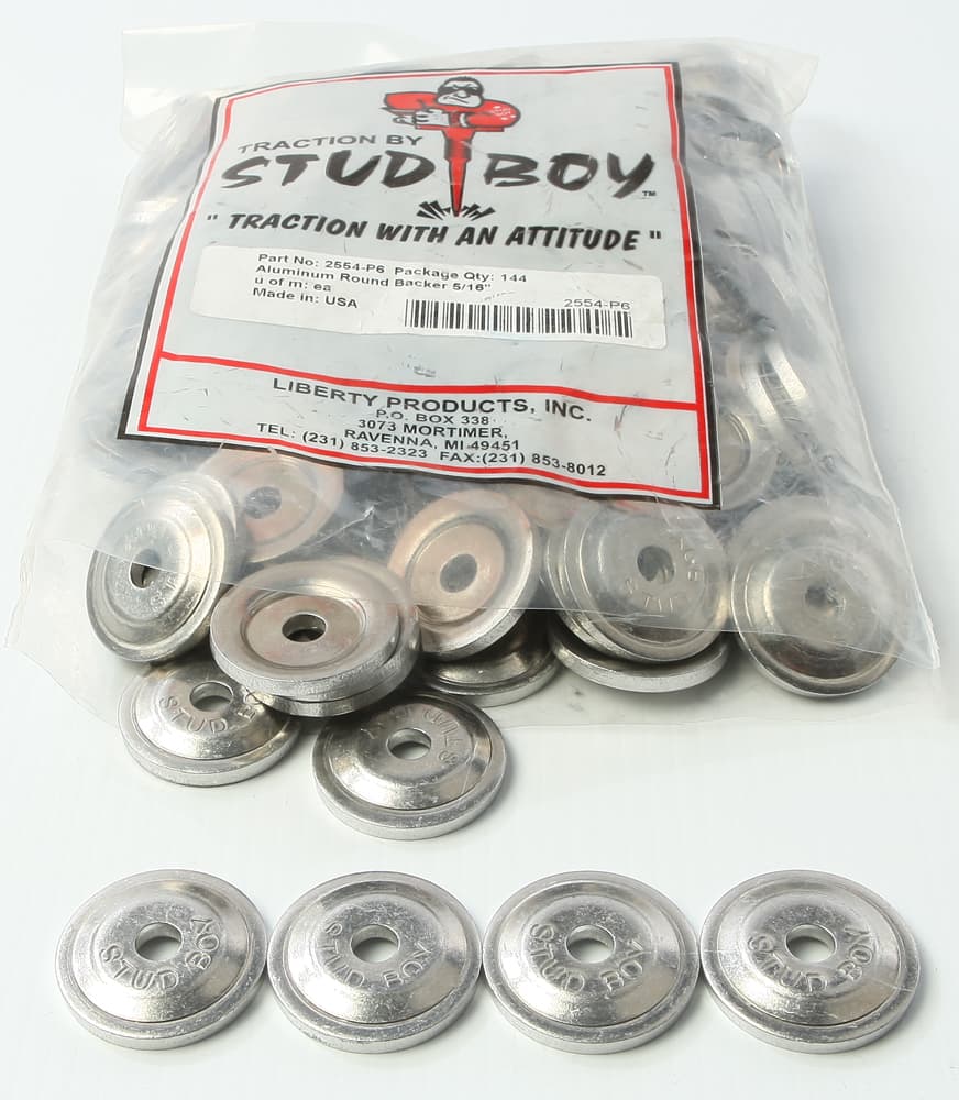 Stud Boy Power Plate Round Backers 144/Pack
