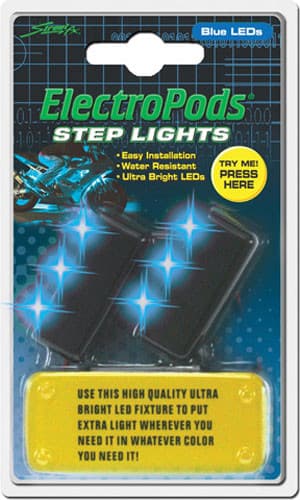 STREET-FX STEP LIGHTS - BLUE 2 PK.