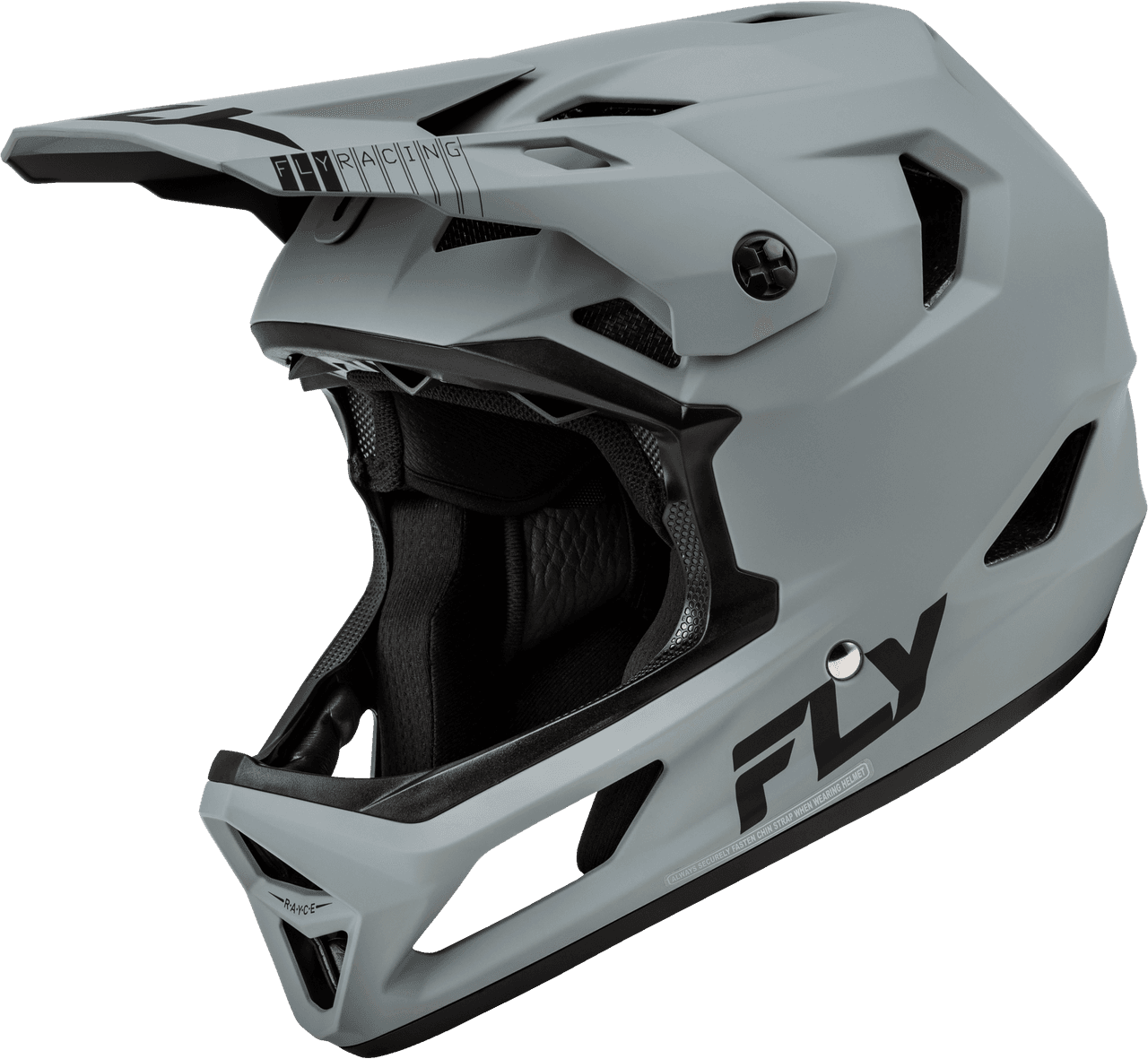 Fly Racing Youth Rayce Bicycle Helmet Matte Grey YS