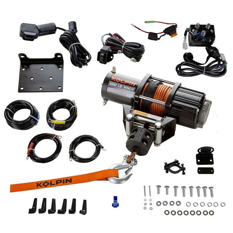 Kolpin Quick Mount Winch 4500 Synthetic Honda