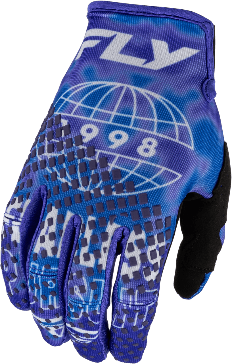 Fly Racing Kinetic Blur Gloves Blue/Navy LG