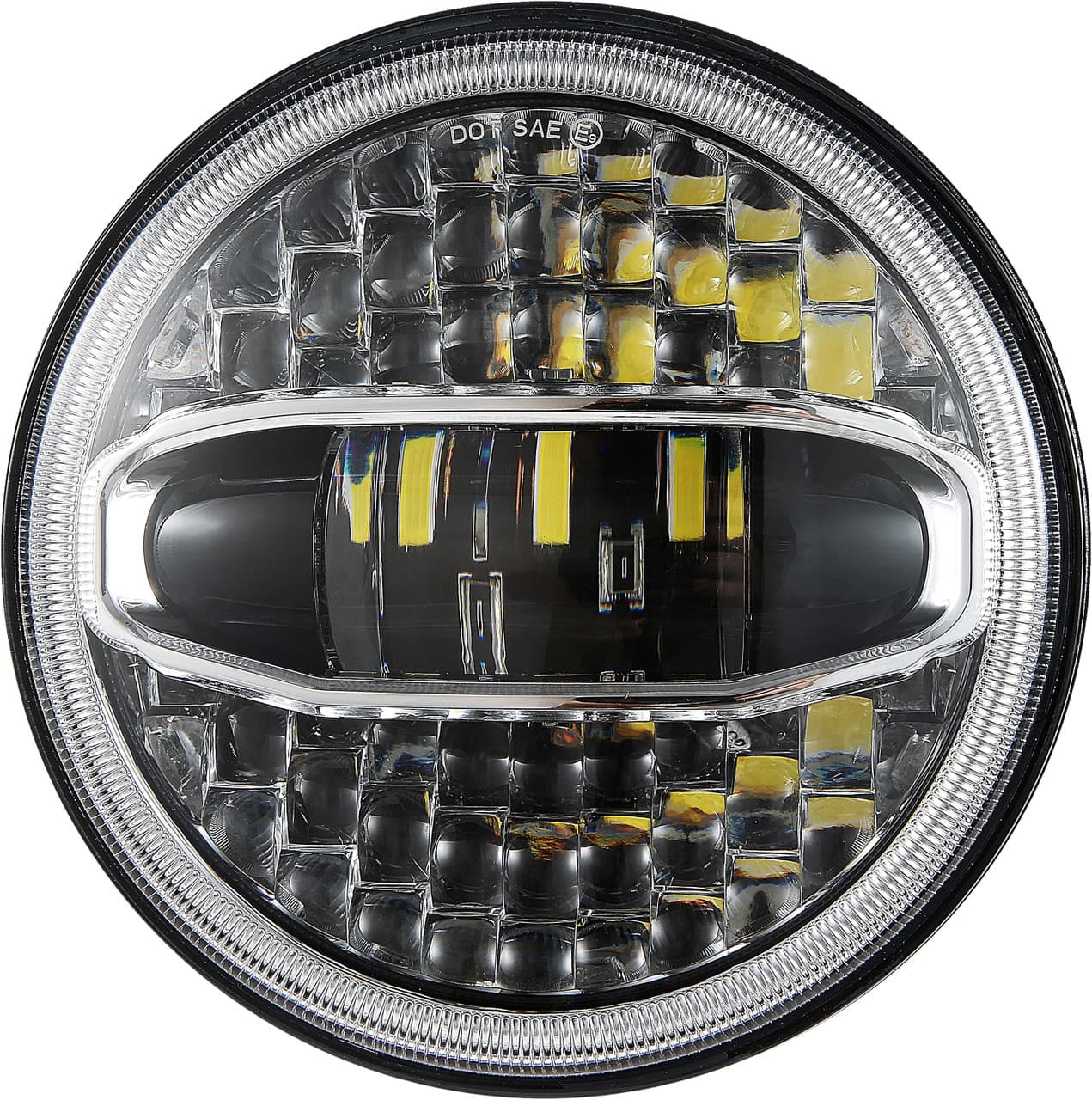Pathfinder 7" LED Headlight W/Chrome Mounting Bracket