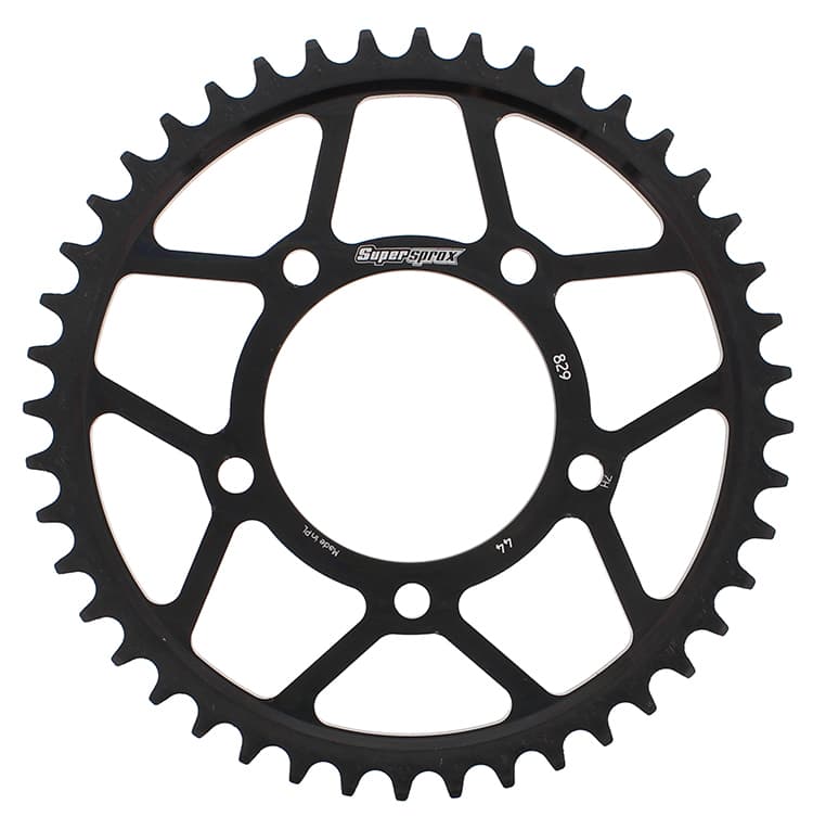 Supersprox Rear Sprocket Steel 44T-530 Black Suzuki