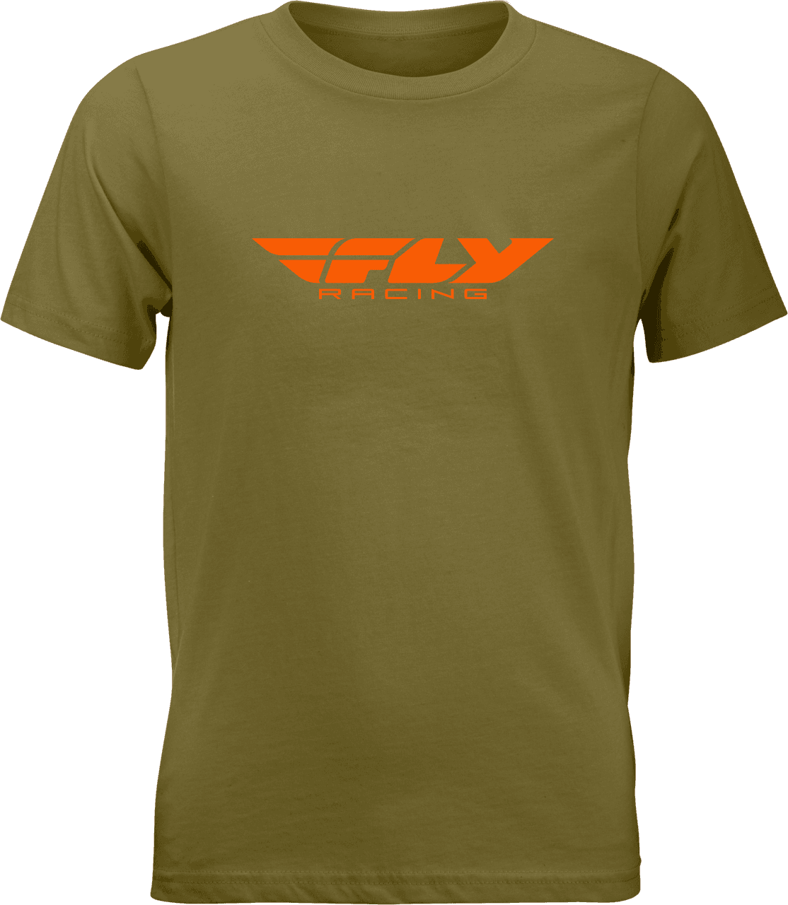 Fly Racing Youth Fly Corporate Tee Olive/Orange YM