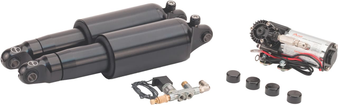 AIR SHOCKS FOX SERIES BLK 09-UP FLH/FLT W/REBOUND