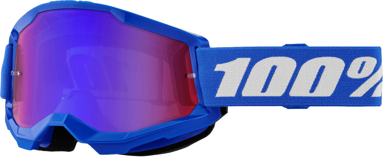 100-PERCENT Strata 2 Goggle Blue Mirror Red/Blue Lens