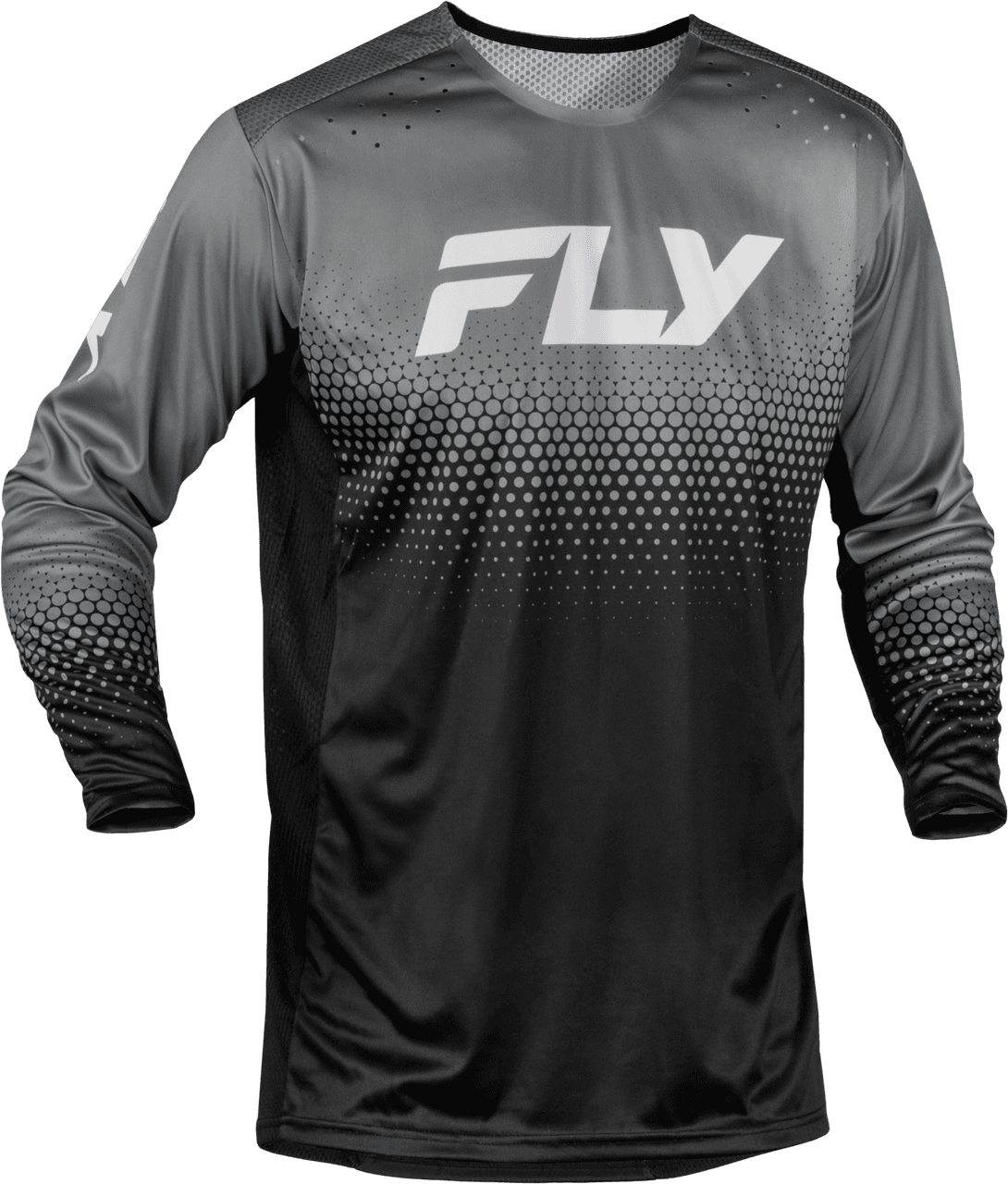 Fly Racing Rayce Sonar Bicycle Jersey Black/Grey/White MD