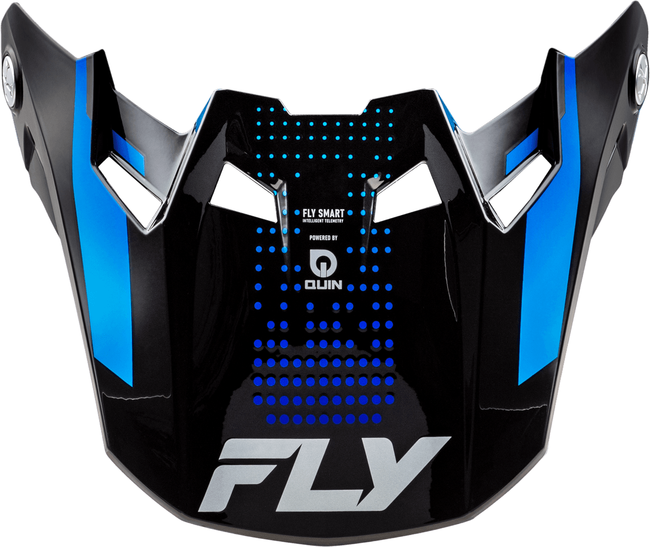 Fly Racing Formula S Carbn Protocol Visor Black Carbon/Blue XL/2X