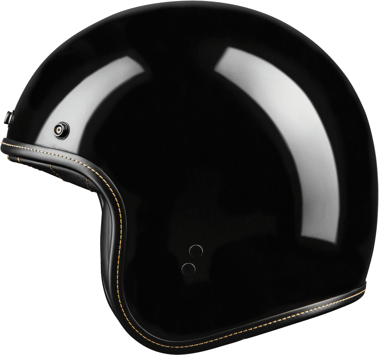 .38 RETRO HELMET GLOSS BLACK SM