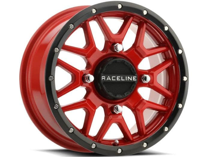 KRANK WHEEL 15X7 4/137 5+2 (+10MM) BLK/RED
