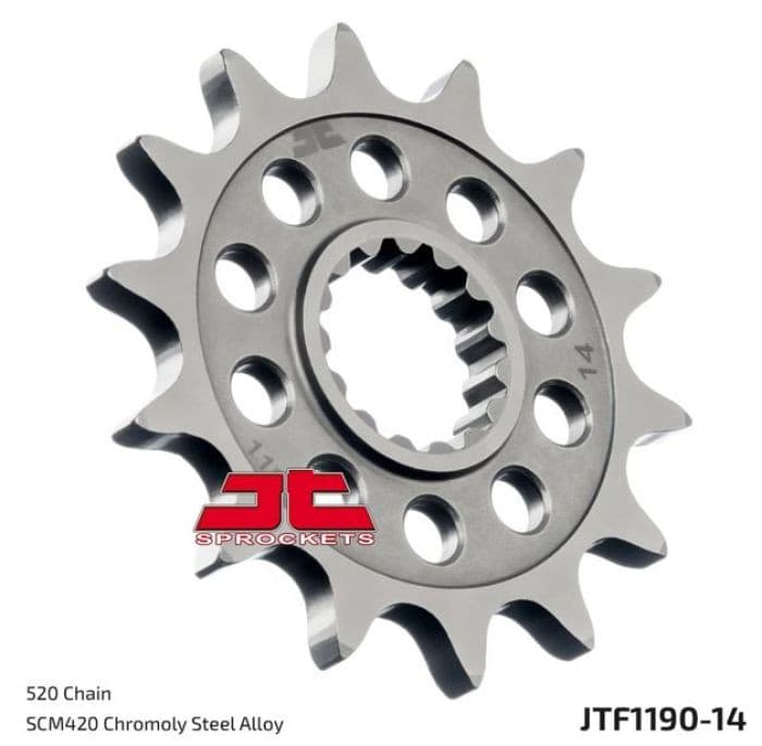 JT STEEL FRONT SPROCKET 14 TOOTH