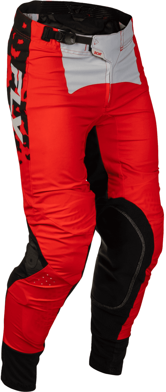 Fly Racing Lite Flake Pants Red/Grey/Black Size 34
