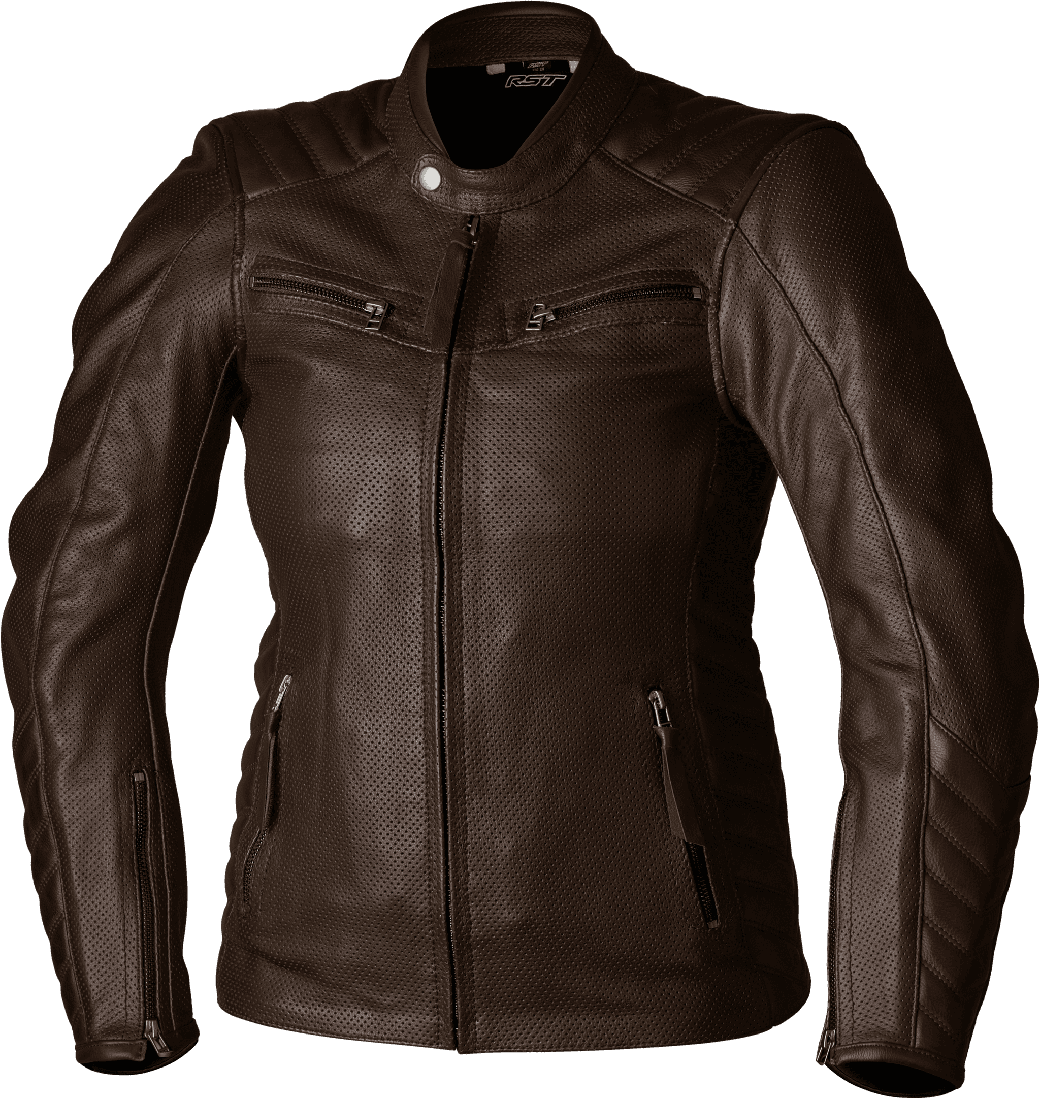 RST Ladies Roadster Air CE Jacket Brown Leather 2XL