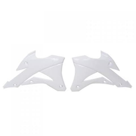 RADIATOR SCOOPS KX85 NEW WHITE