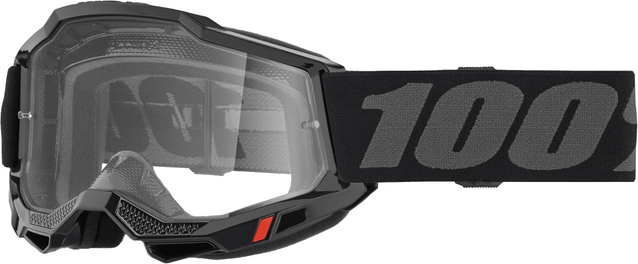 100-PERCENT Accuri 2 OTG Goggle Black Clear Lens