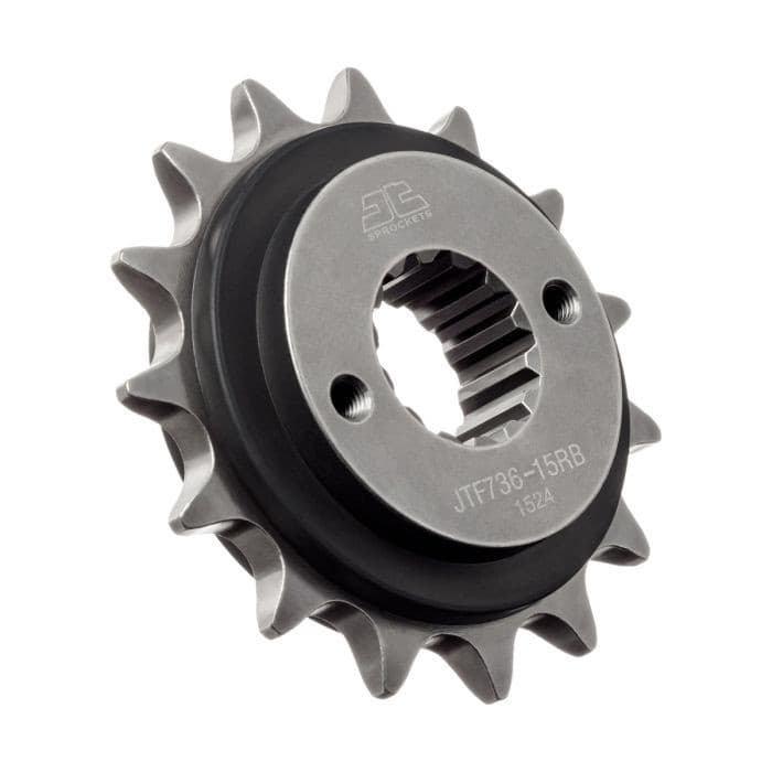 FRONT SPROCKET 15 TOOTH W/ RUBBER