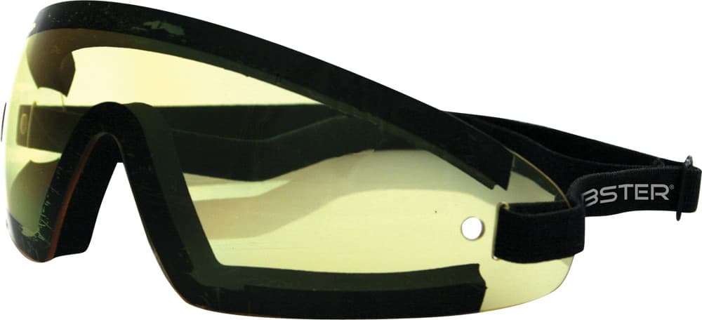 Bobster Wrap Around Sunglasses Black W/Yellow Lens