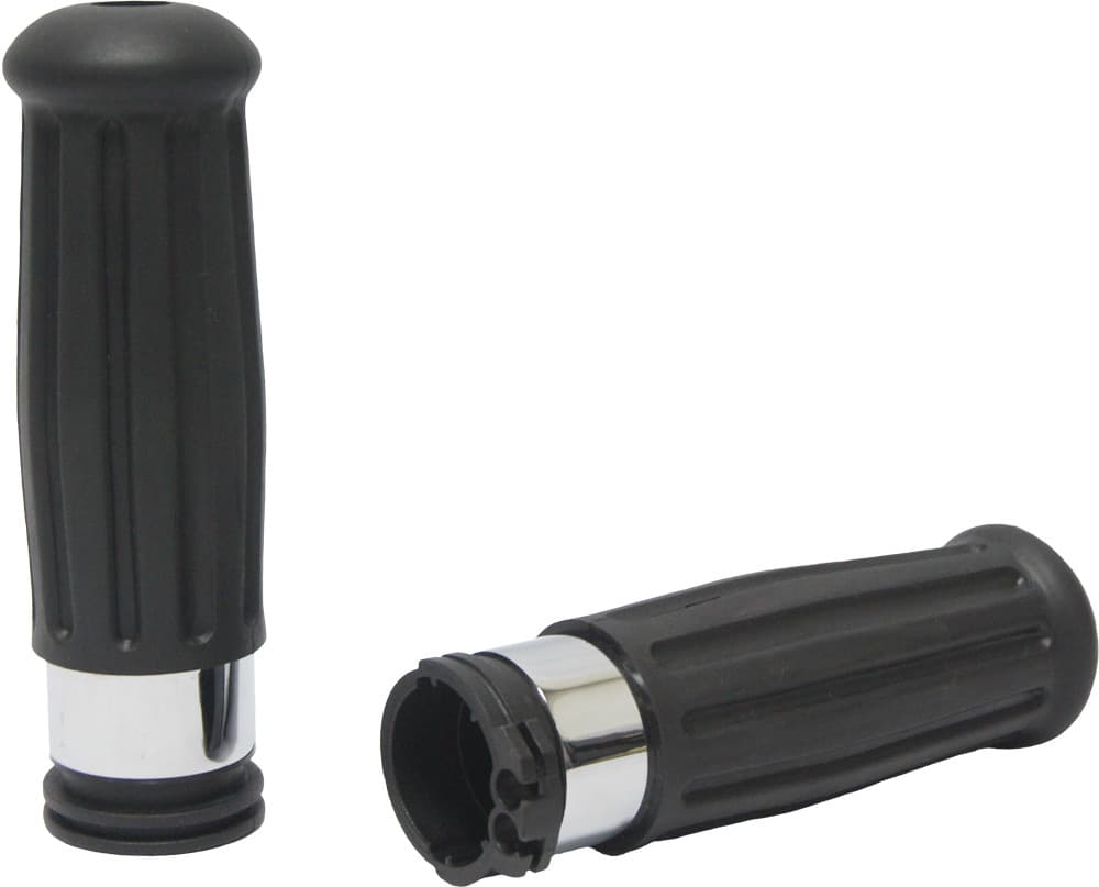 HardDrive Grips Vintage Chrome Ring 96-UP Cable Throttle