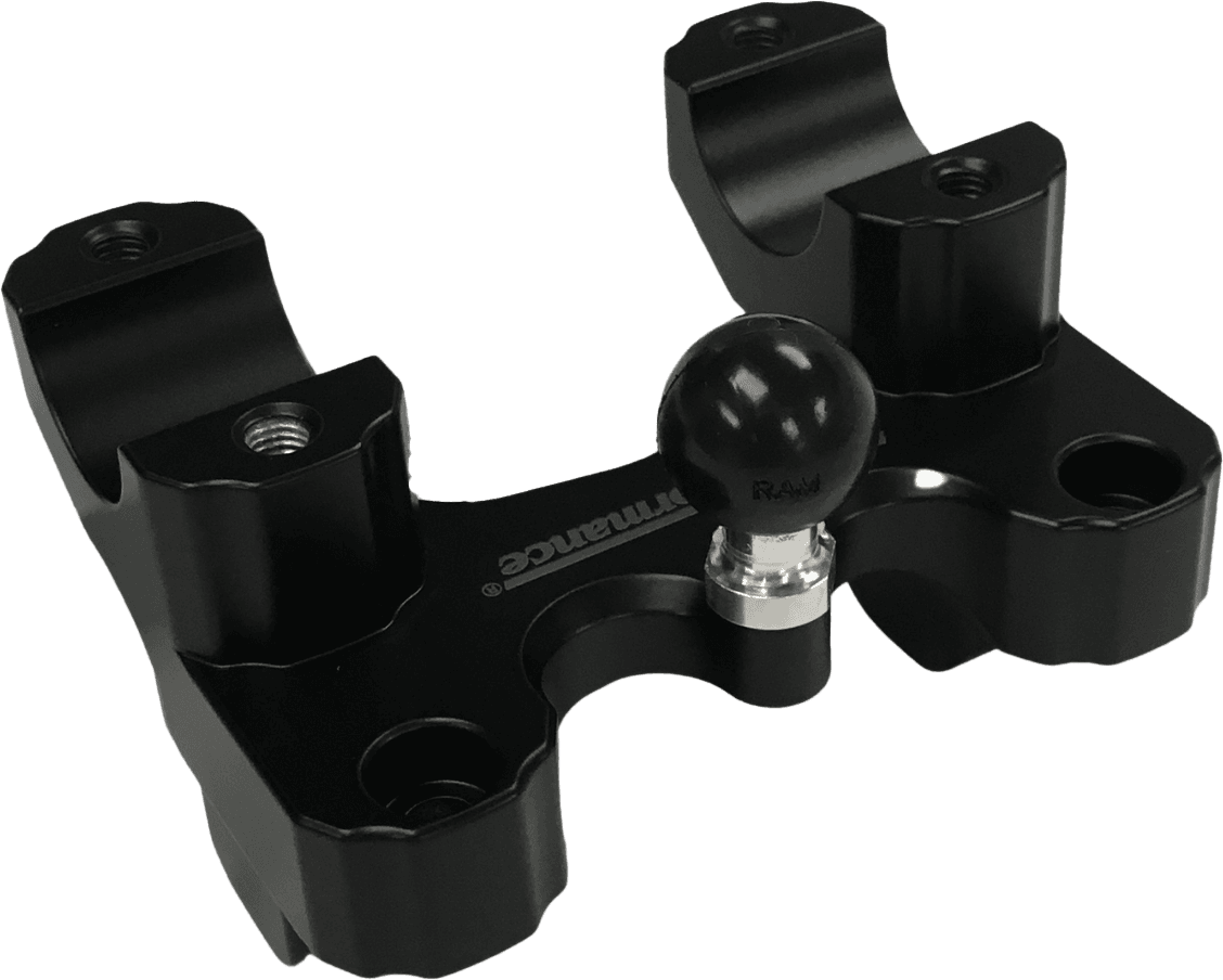 Helibars Offset Riser Black W/ Ram Mount `20-25 Pan America