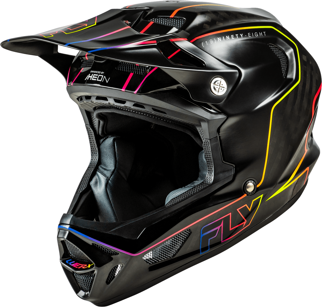 Fly Racing Werx-R Flow Carbon Helmet Black Carbon/Black/Multi MD