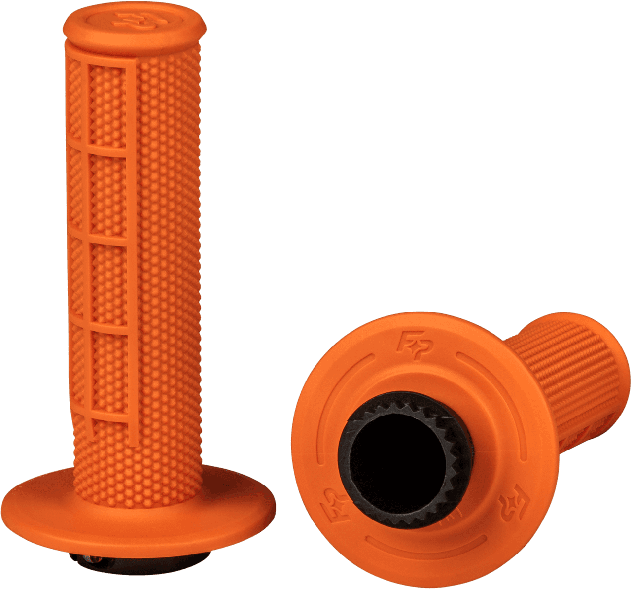 Fire Power Control MX Lock-On Grips Orange Half Waffle