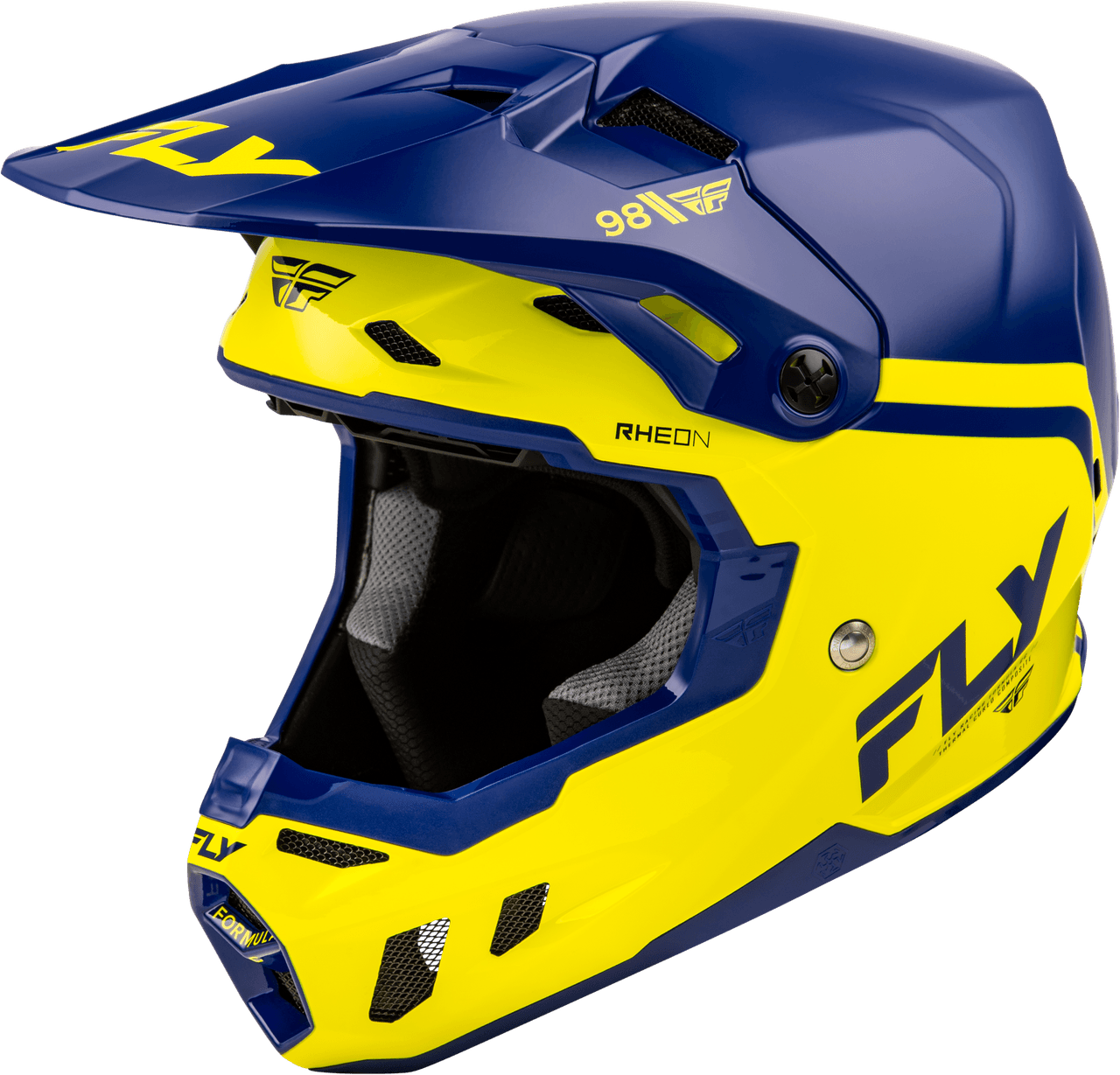 Fly Racing Formula Cc Objective Helmet Navy/Yellow SM