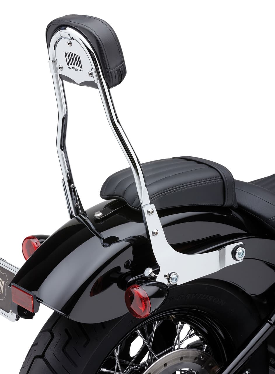 Cobra Detachable Backrest Round Chrome Flde/Flsl/Fxbb 18-25