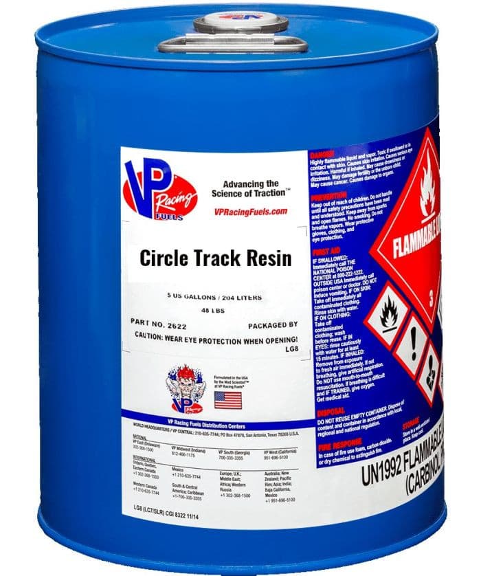 VP RACING FUELS CIRCLE TRACK RESIN 5 GALLON PAIL