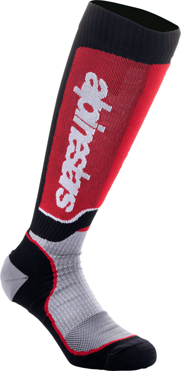 Alpinestars MX Plus Socks Black/Grey/Red LG