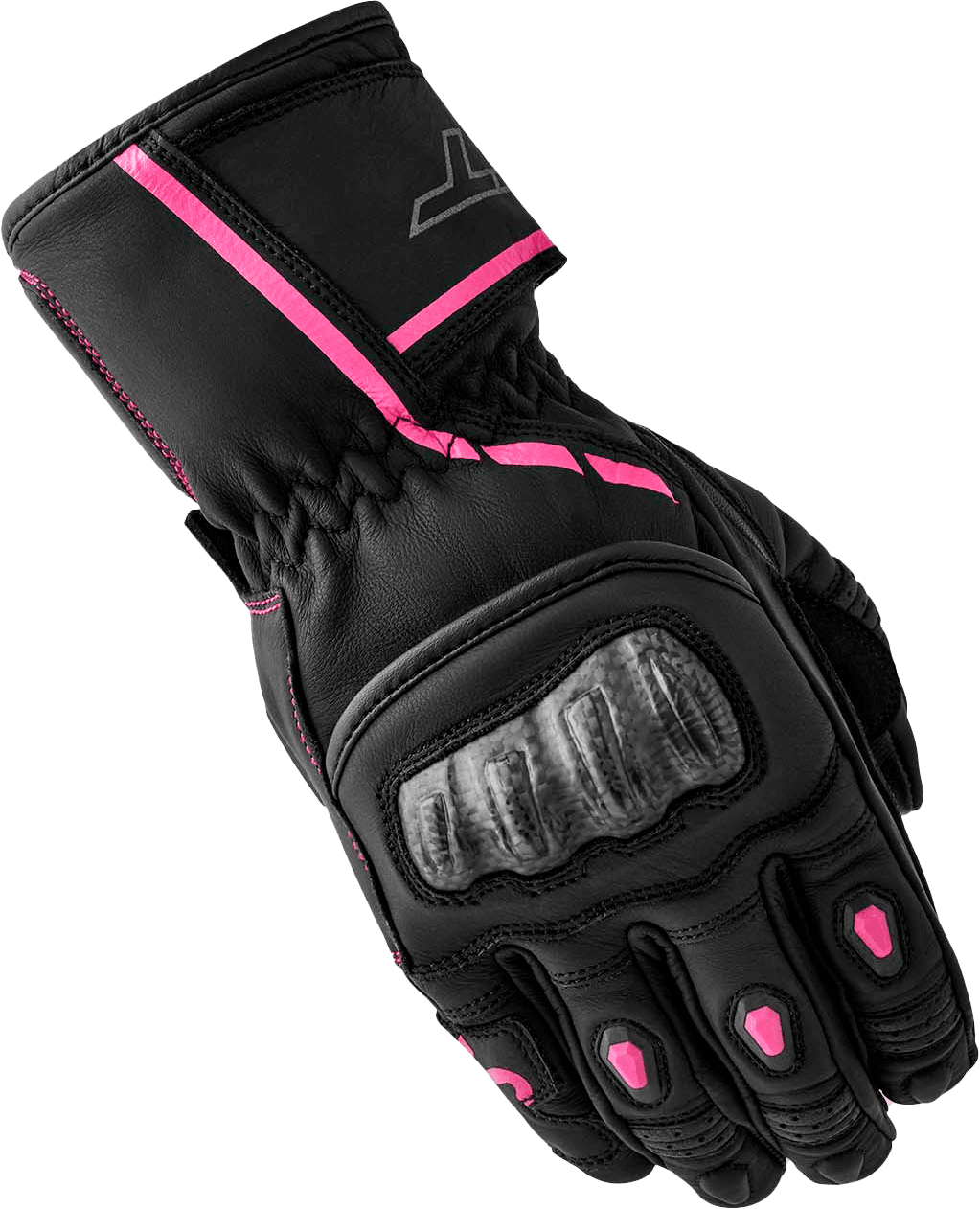 RST Womens S1 Glove Black/Pink Leather MD
