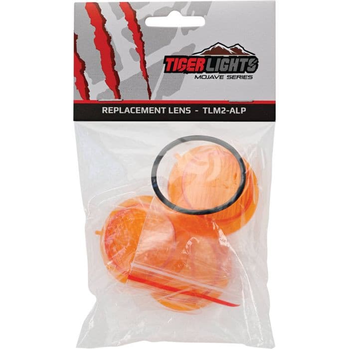TIGER LIGHTS 2" MOJAVE AMBER LENS PACK W/ O-RING