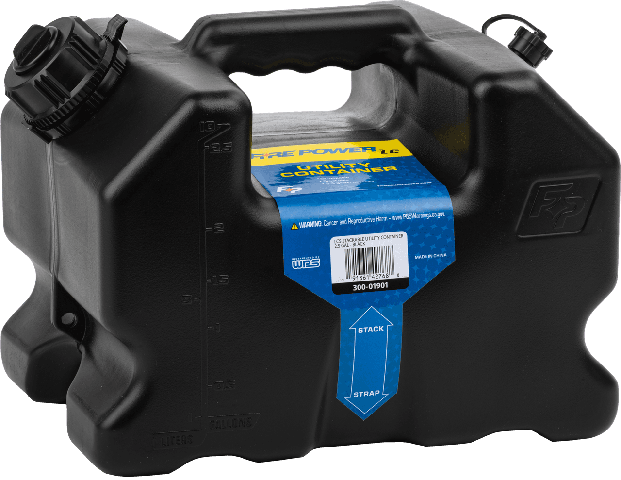 Fire Power Lcs Stackable Container 2.5 Gal - Black