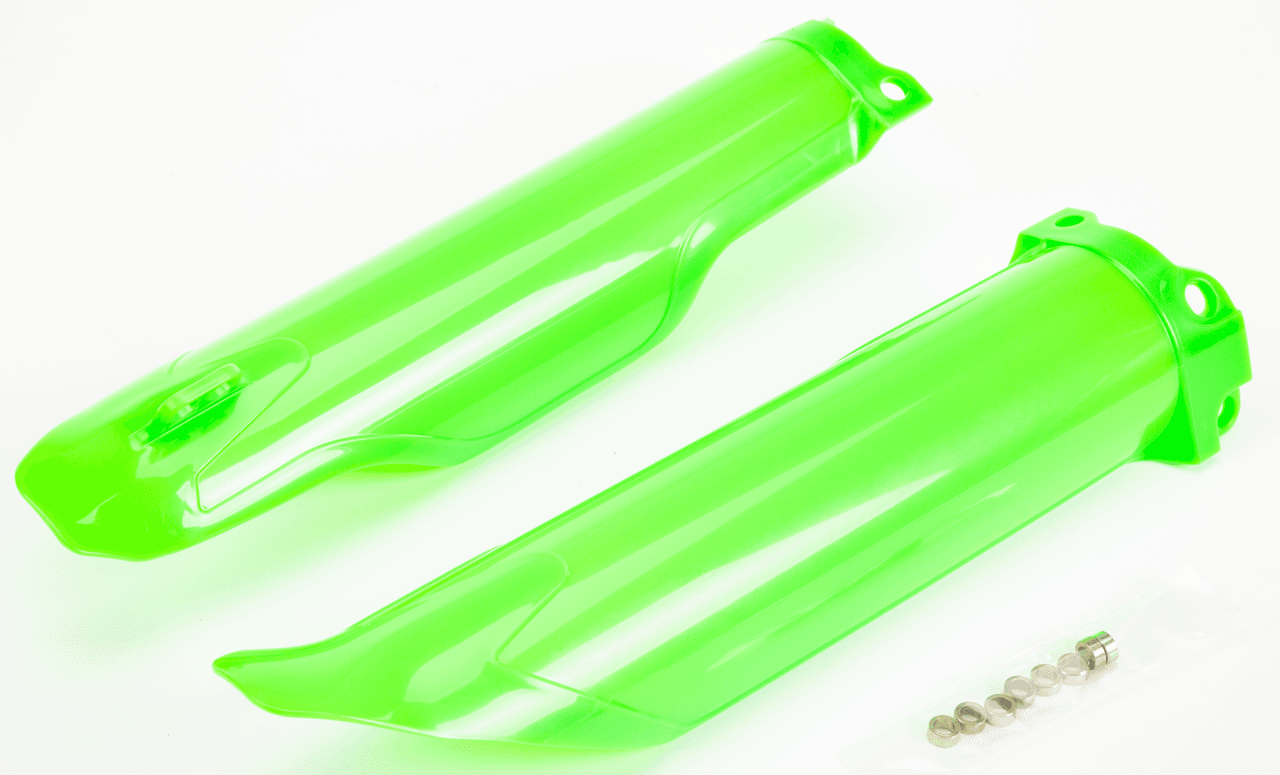 Polisport Fork Guards Lime Green Kawasaki
