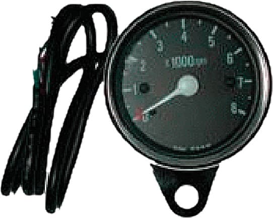 HardDrive Mini 8000 Rpm Tachometer Black Face