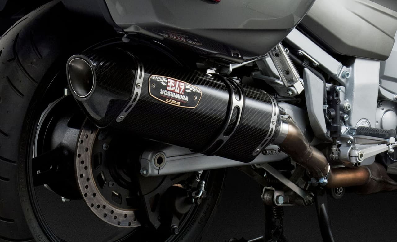 Yoshimura Exhaust Signature R-77 Slip-On Ss-Cf-Cf Dual