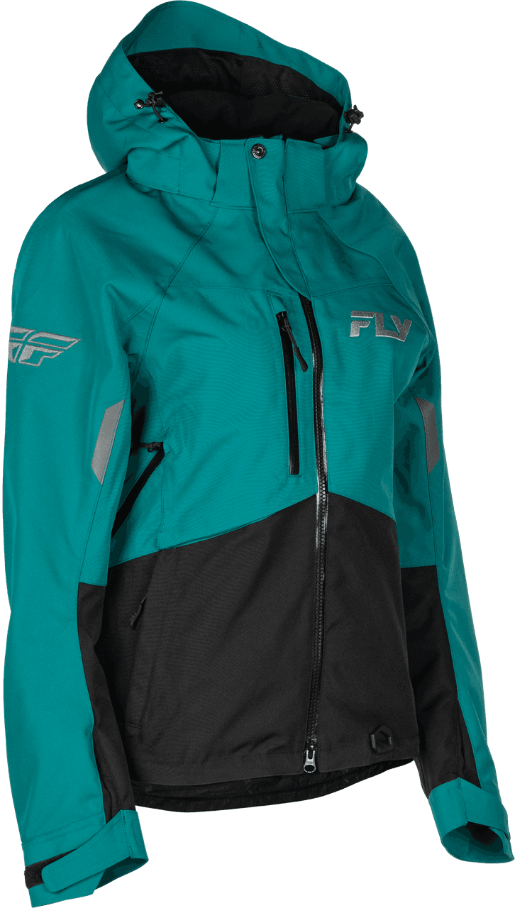Fly Racing Women'S Carbon Jacket Deep Lake/Black 3X