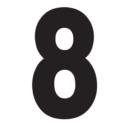 FX 2015 NUMBERS PRO 8" BLACK 8