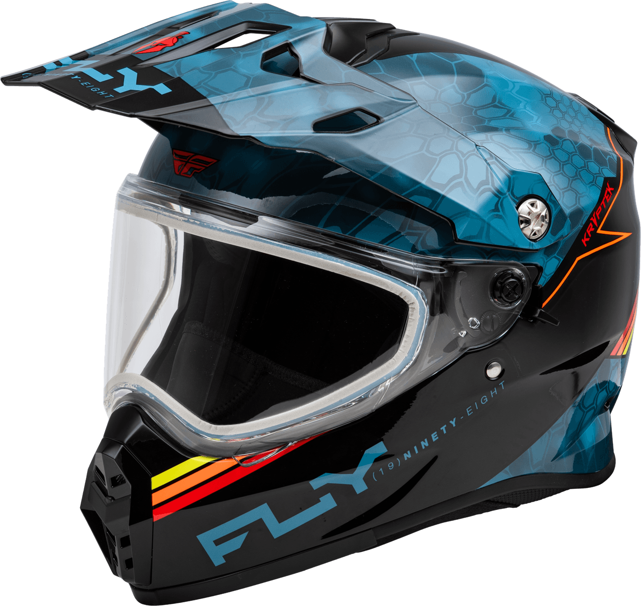 Fly Racing Trekker Cw Conceal Helmet Dual Shield Slate/Black/Red LG