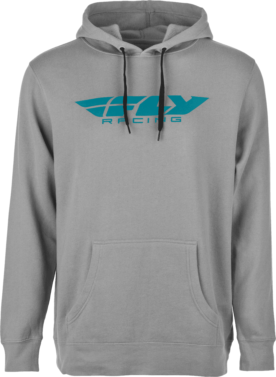 Fly Racing Fly Corporate Pullover Hoodie Grey/Blue LG