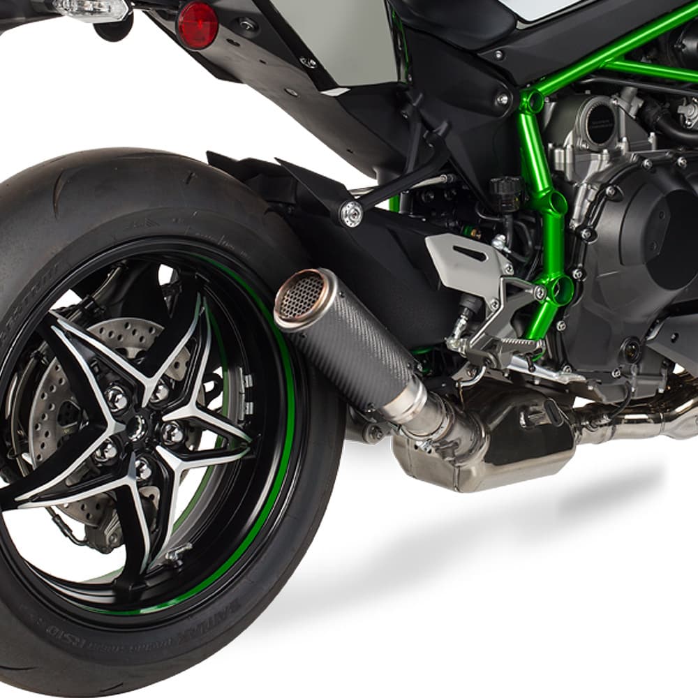 Hotbodies Mgp Stinger Slip-On Matte Carbon Kawasaki