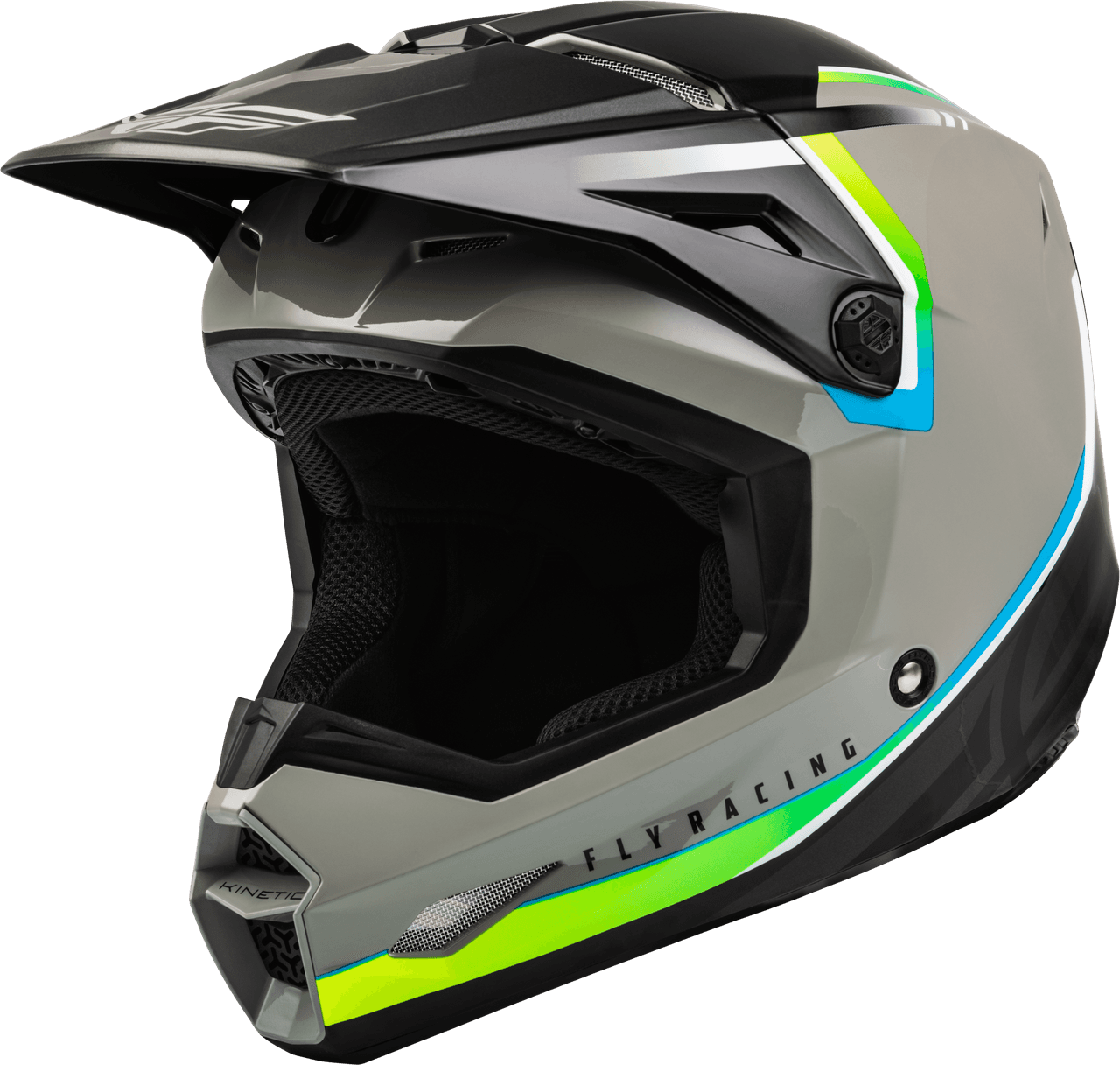 Fly Racing Kinetic Vision Helmet Grey/Black LG